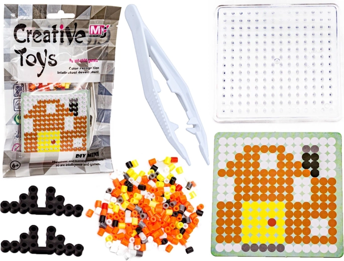 Iron-on beads – mini set with house stencil
