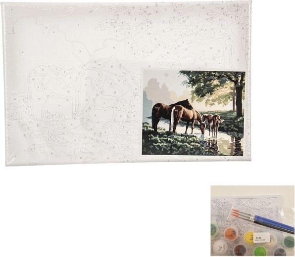 Slikanje po brojevima – Konji 24 × 30 cm