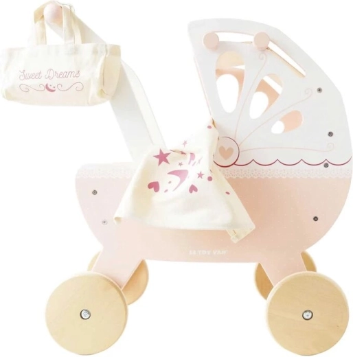 Le Toy Van wooden doll stroller Sweetdreams
