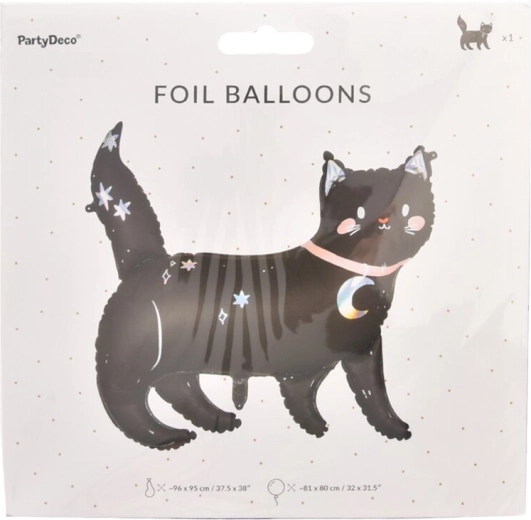 Folijski balon crna mačka 96 × 95 cm