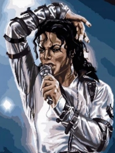 Norimpex Diamond Painting King of Pop Concert 30 × 40 cm