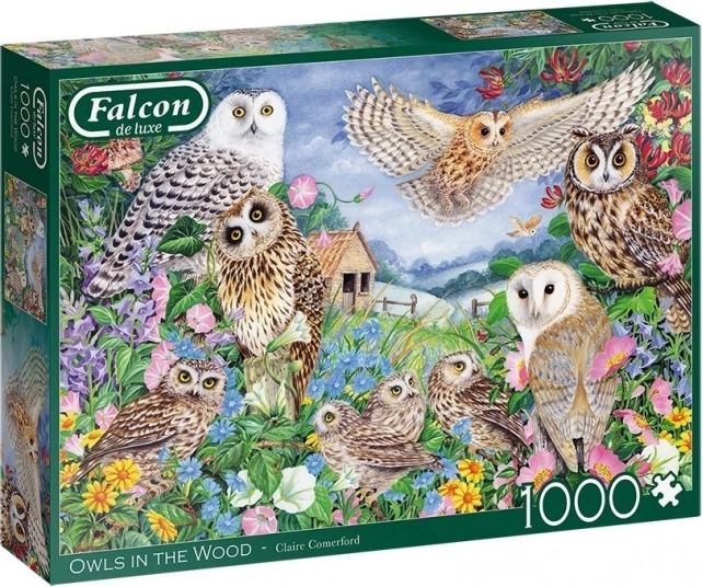 Puzzle FALCON sove u šumi, 1000 dijelova
