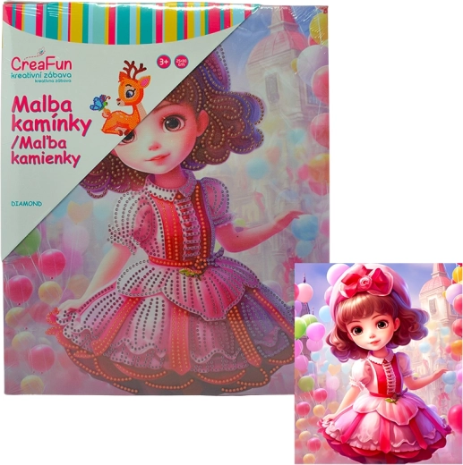Dijamantno slikanje rođendanska lutka 25 × 30 cm