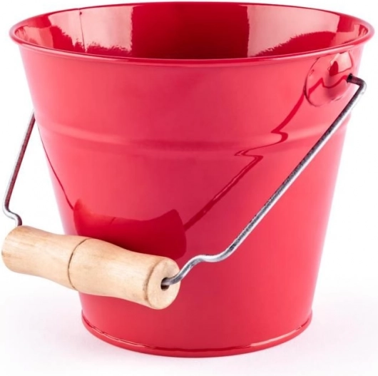 Woody vrtni metalni kantić crveni