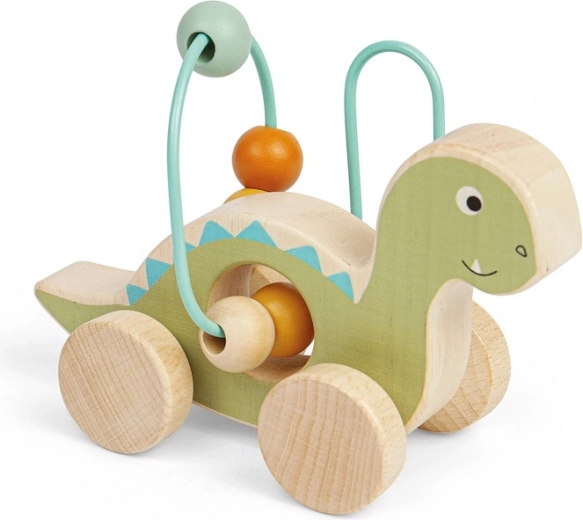 Diplodok na kotačima s kugličnim labirintom