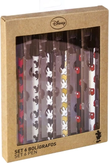 Disney Mickey Ballpoint Pen Set (6 pcs)