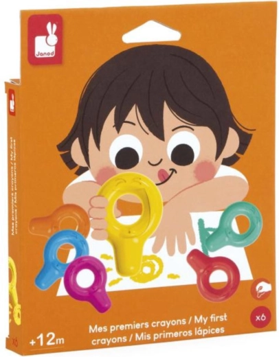 Janod Colorino first wax crayons (6 pcs)