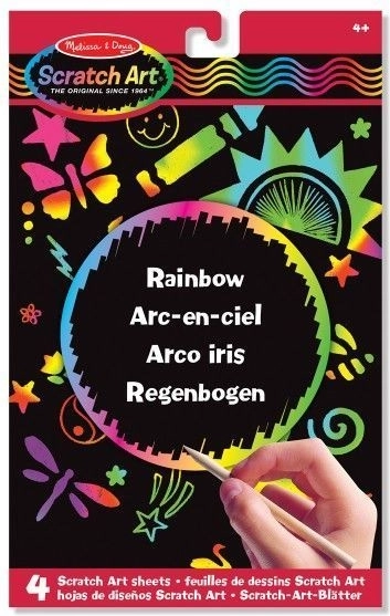 Sjajna ploča za grebanje u duginim bojama