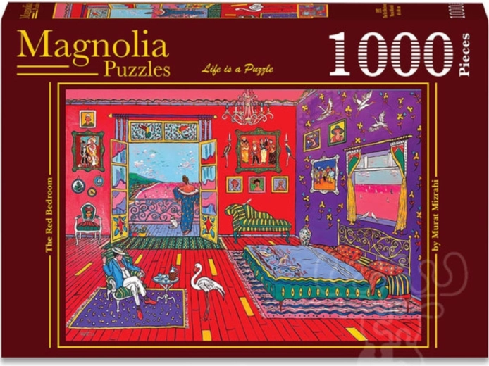 Magnolia puzzle Crvena spavaća soba 1000 dijelova