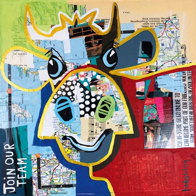 Kvadratna slagalica Točkasta krava 1000 dijelova