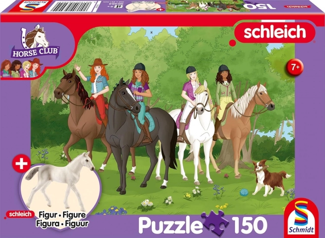 Schmidt puzzle Schleich izlet u prirodu 150 dijelova + figurica