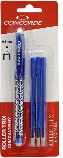 Brisivi roller CONCORDE Trix 0,5 mm, plavi + 3 uloška