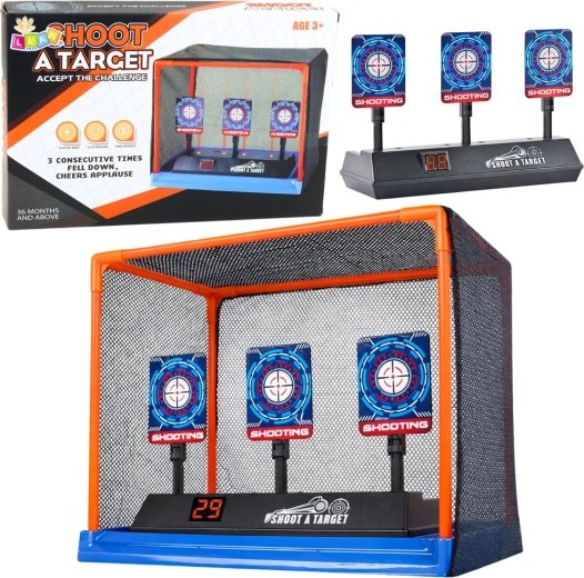 Elektronička meta za gađanje s digitalnim brojačem i zaštitnom mrežom