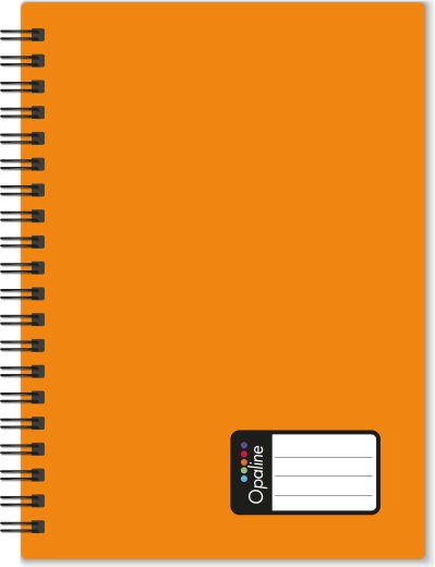 Spiralna bilježnica A4 Opaline, narančasta, s crtama