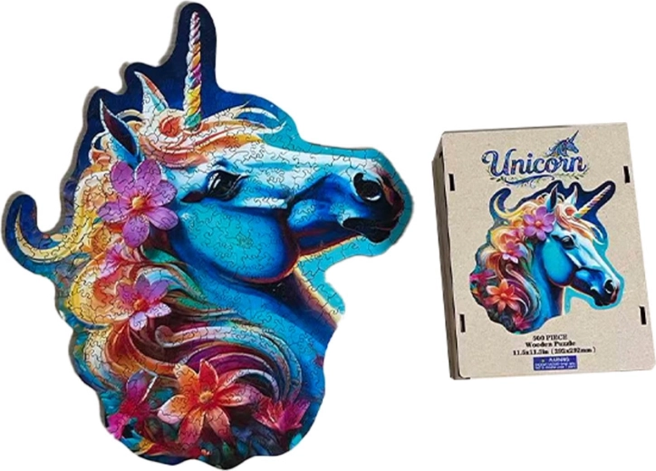 Wooden kids’ unicorn puzzle - 1 piece