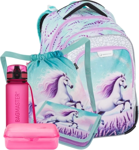 Bagmaster LUMI 26 large school set for first graders – horse