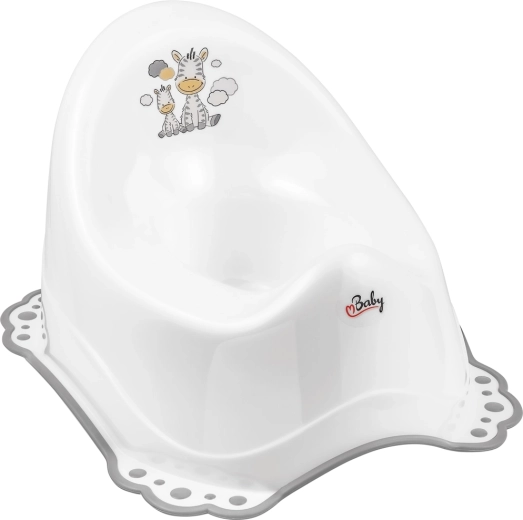 Maltex kahlica s protuklizom i glazbom Zebra, bijela/siva