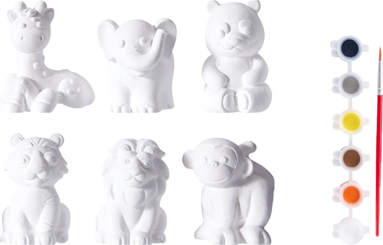 Set za bojanje 3D gipsanih figurica, 13 dijelova