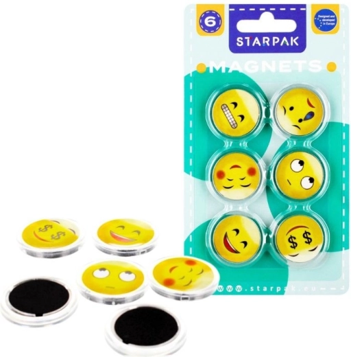 Starpak magnetići smajlić 33 mm (6 kom)