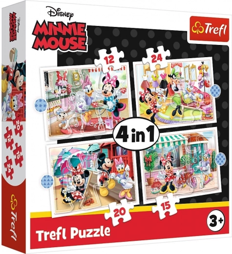 Puzzle 4u1 Minnie s prijateljima