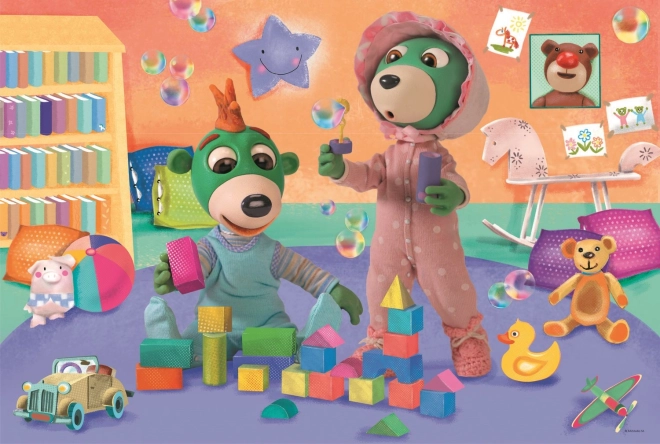 Puzzle Laku noć, Treflíci Veseli svijet djece MAXI