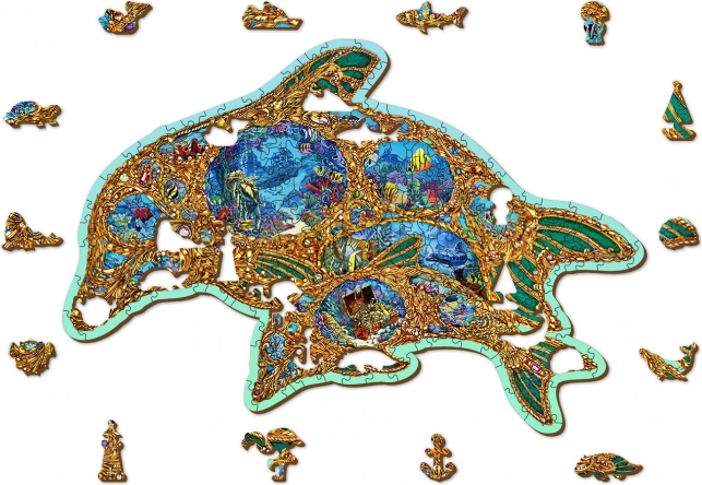 Drvene puzzle WOODEN CITY Dragulji mora – 250 dijelova, eko