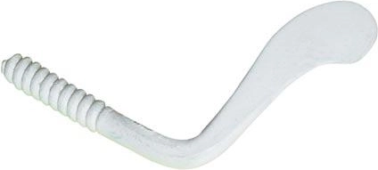 Čelični obrtni zasun 50 mm, bijeli (20 kom)