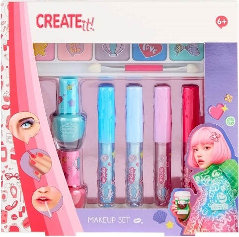 Create It! dječji set za šminkanje sa šljokicama (7 kom)