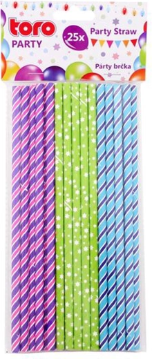Toro Paper Straws 20 cm, 25 pcs