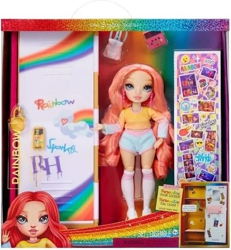 Rainbow High modna lutka sa školskim ormarićem i dodacima