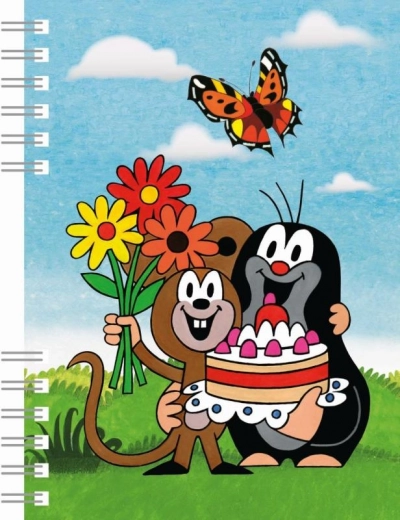 Bilježnica A6 s uvezom u obliku spirale - Krtica