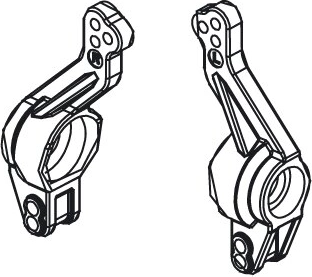 Rear axle hub set for Voltage and Major