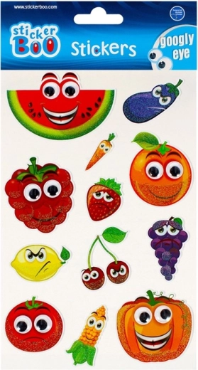 Fruit stickers with eyes
