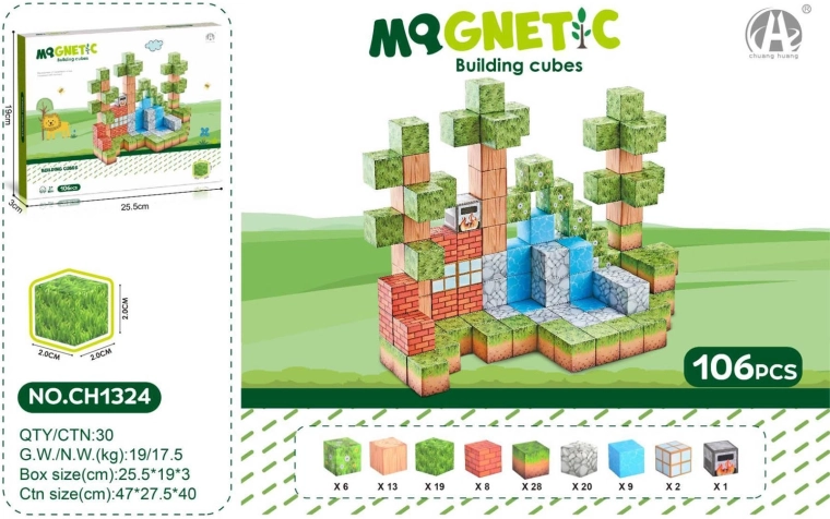 Set magnetskih 3D kockica (106 dijelova)