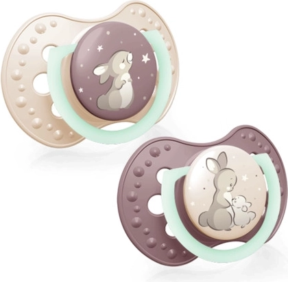 Silikonska duda Lovi Night&Day za djevojčice 6–18 mj.