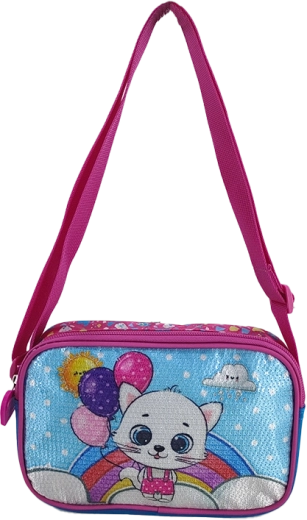Dječja torbica preko ramena Mačkica i baloni 21,5 cm