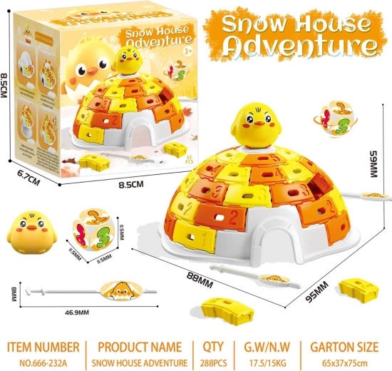Children's board game Igloo with a duck