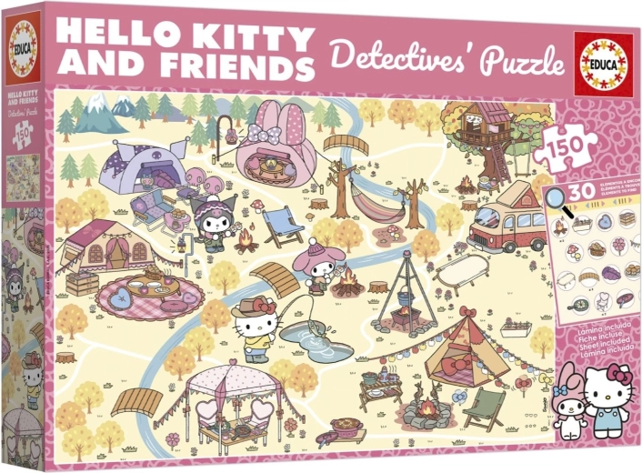 Educa detektivska slagalica Hello Kitty & prijatelji 150 dijelova