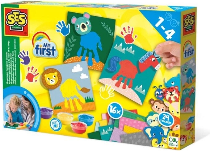 SES Creative Moje prvo slikanje prstima – životinjice