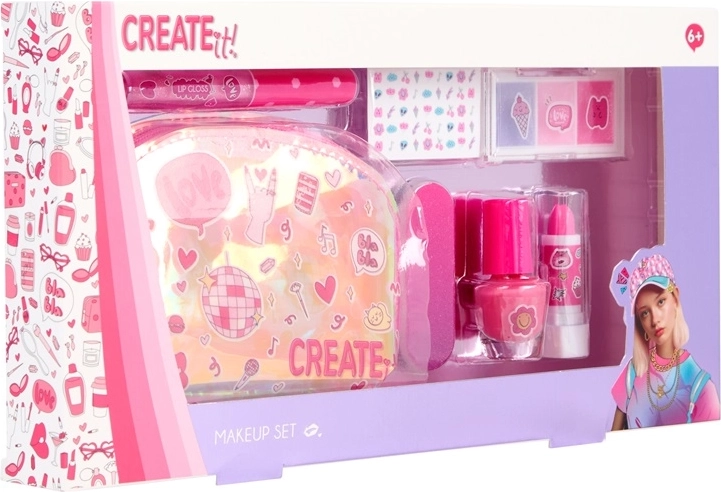 Create It! Dječji set za šminkanje s kozmetičkom torbicom