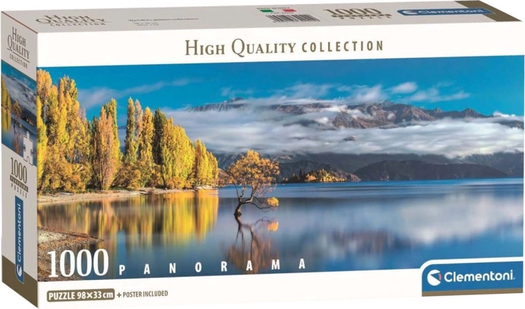 Panoramske puzzle Zlatni odsjaji jezera Wanaka 1000 dijelova CLEMENTONI