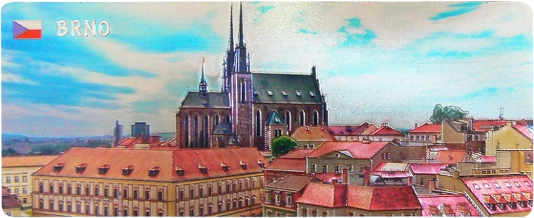 Magnet Brno – dječji edukativni magnet za hladnjak 6 × 8 cm