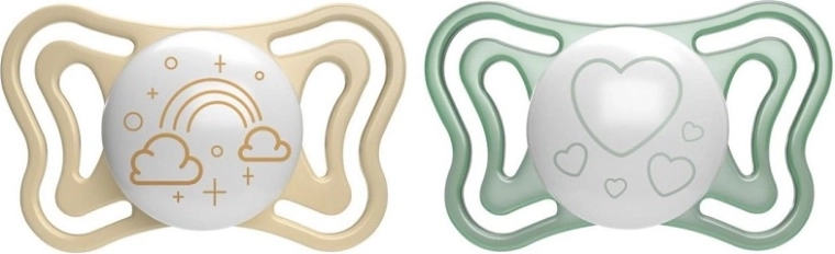 Chicco duda Physio Light noćni silikon 2–6 mj., 2 kom