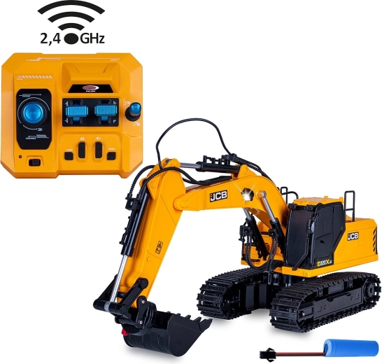 RC JCB tracked excavator 1:26 with demolition set