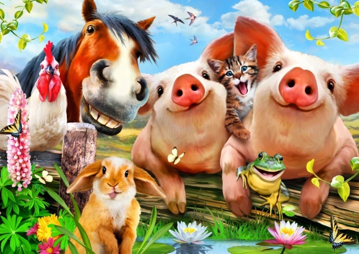 Slagalica Slatke kućne životinje 500 dijelova BLUEBIRD