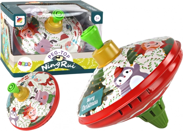 Tradicionalna metalna čigra s motivom Djeda Mraza