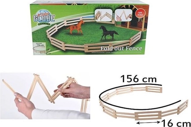 Drvena ograda za životinje 156 cm 1:24 Kids Globe