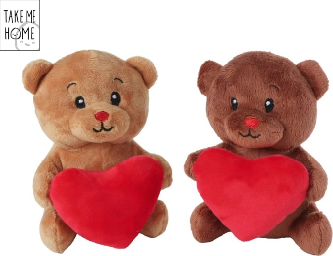 Plišana medvjedić s srcem 15 cm Take Me Home