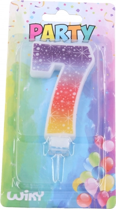 Rođendanska svijeća broj 7 Zvjezdice