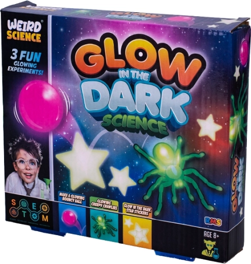 Znanstveni eksperimentalni set koji svijetli u mraku